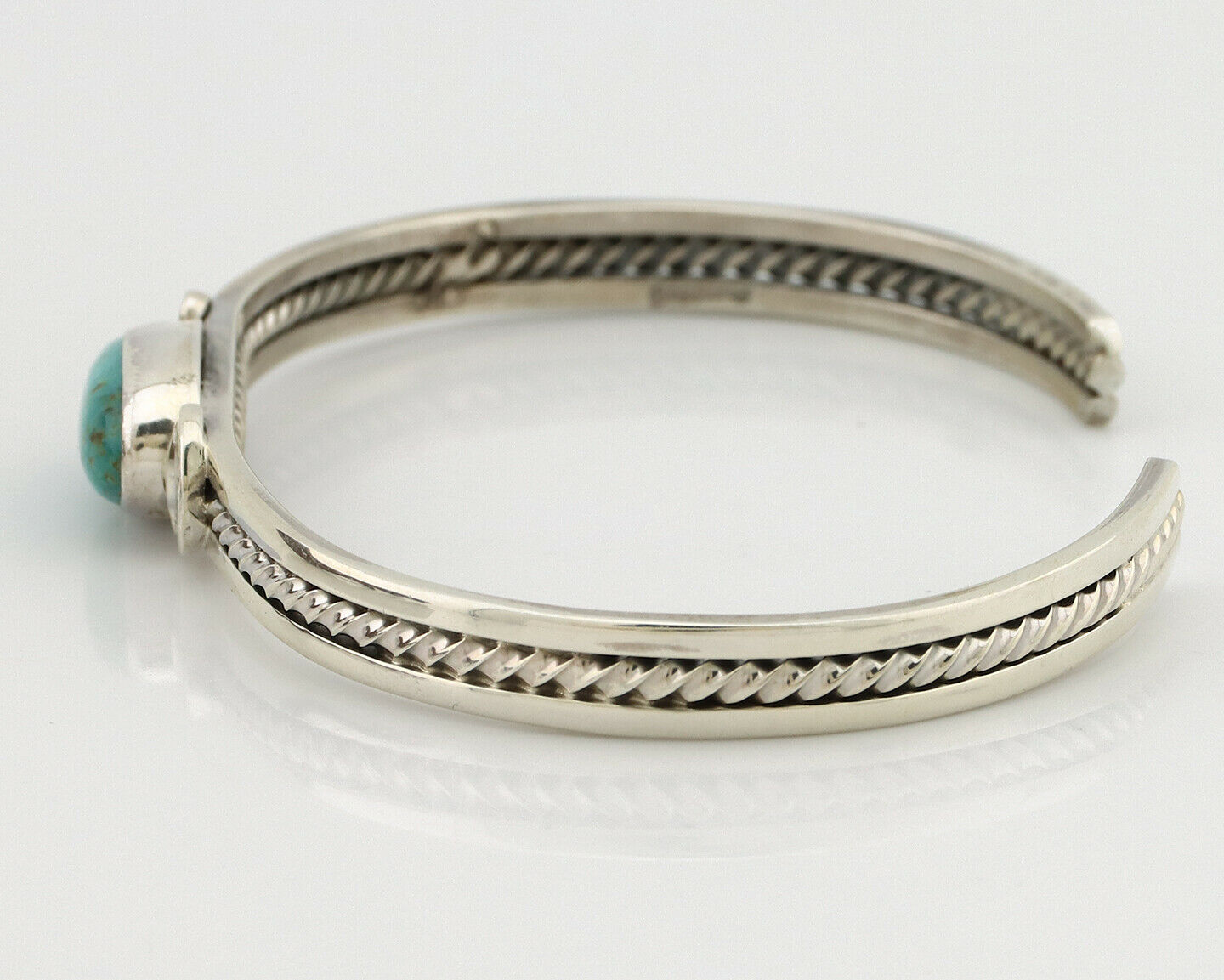 Women's Navajo .925 Silver Nevada Turquoise Artist Inca MFG Circa 1990's