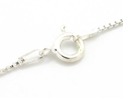 Navajo Necklace 925 Silver Kingman Turquoise Artist Signed Gecko C.80's