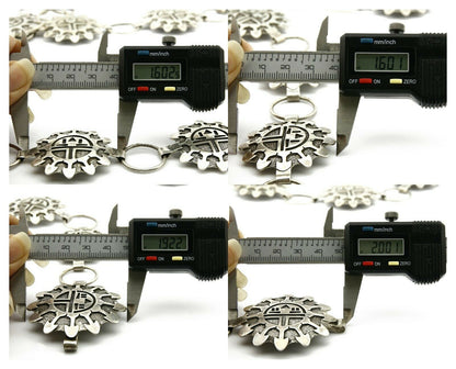 Navajo Concho Belt .925 Silver Handmade Hand Stamped Tiwa Sun C.80's