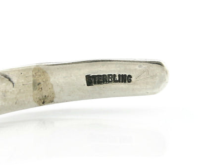 Navajo Bracelet .925 Silver Hand Stamped Arrow Head Artist I Montoya C.80's