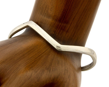 Navajo Bracelet .925 Silver Handmade Sand Cast Native American Artist Circa 70's