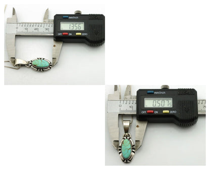 Navajo Necklace .925 Silver Arizona Turquoise Artist Gecko C.1980's