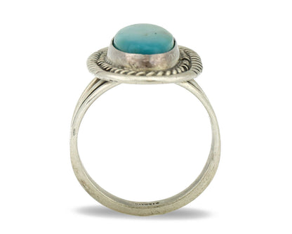 Navajo Ring 925 Silver Southwest Blue Turquoise Artist Signed Begay C.80's