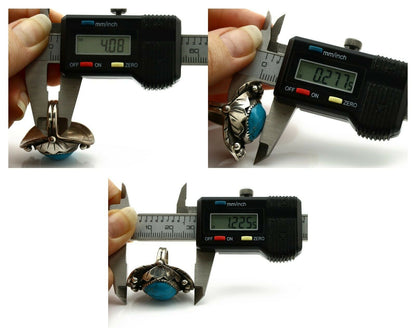 Navajo Ring .925 Silver Blue Southwest Turquoise Native American Artist C.80's