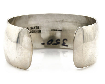 Santa Domingo Bracelet .925 Silver Picture Jasper Handmade Artist Signed C.80's