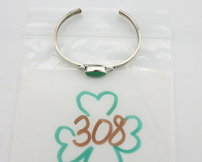 Women's Navajo .925 Silver Kingman Turquoise Artist Inca MFG Circa 1990's