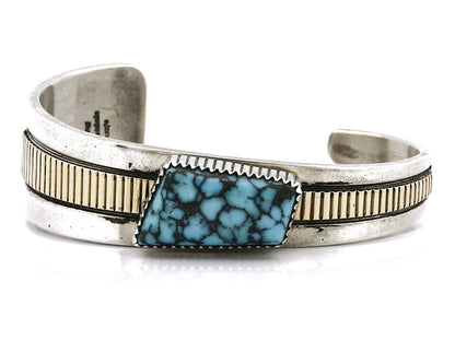 Navajo William Denetdale Bracelet 14k SOLID Gold & .925 Silver C.80's