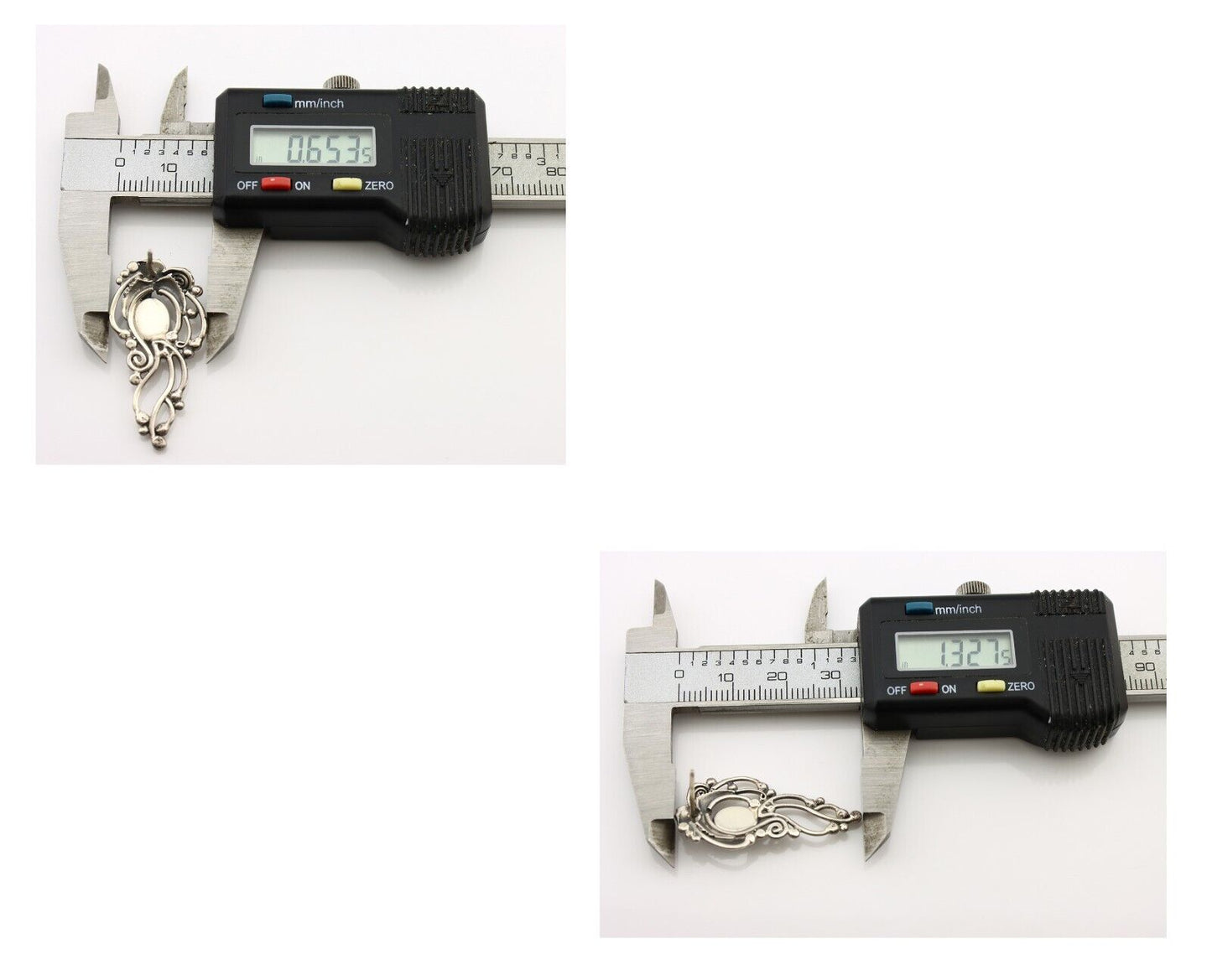 Navajo Earrings 925 Silver Natural Mined Denim Lapis Native American Artist C90s