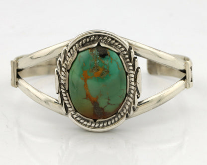 Navajo Bracelet .925 Silver Royston Turquoise Signed Apache Manufacturing C.80's