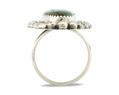 Navajo Ring 925 Silver Mountain Artist Signed JL C.80's