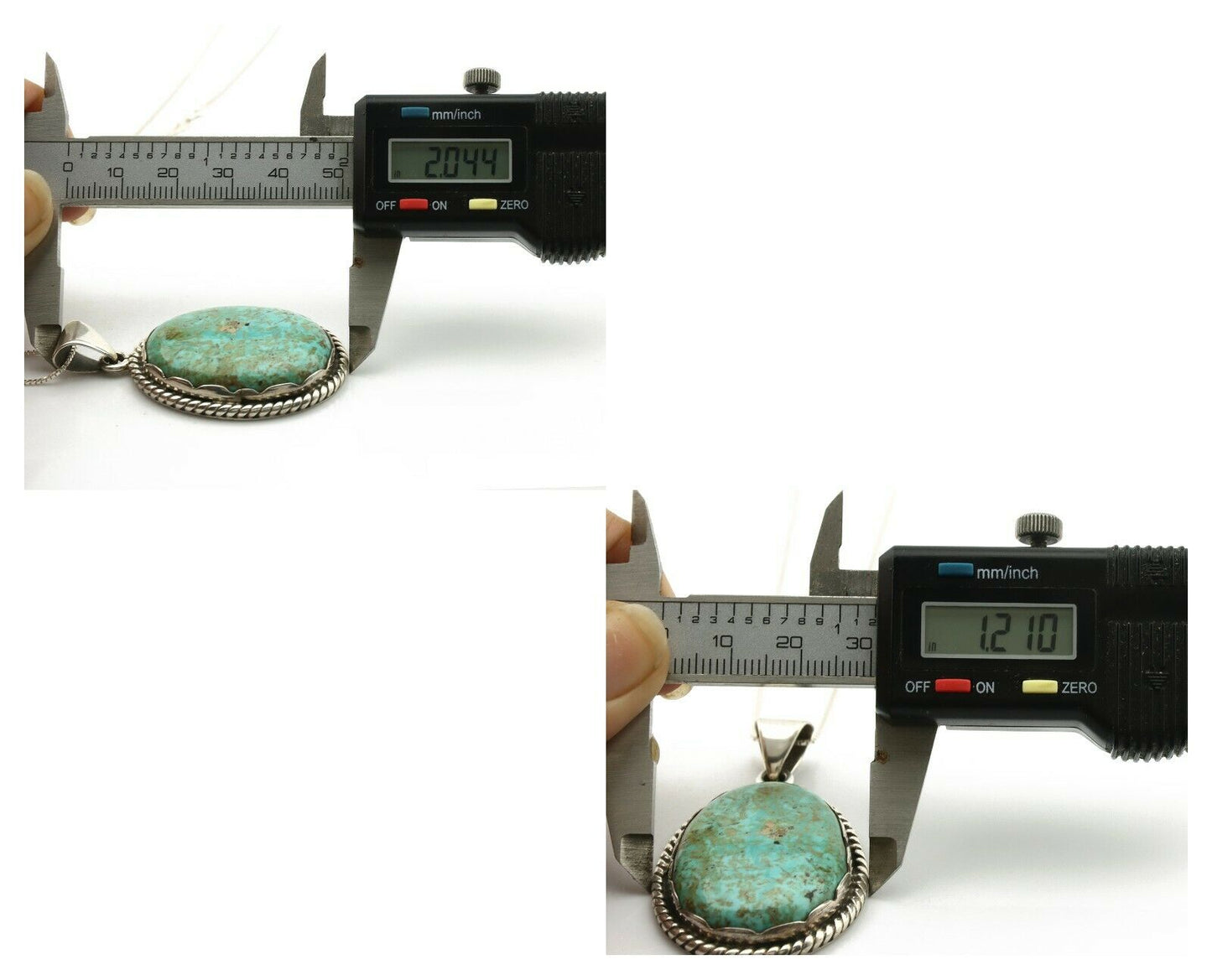 Navajo Handmade Pendant Necklace .925 Silver Artist Signed Sunrise C.80's