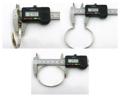 Navajo Bracelet .925 Silver Hand Stamped Arrow Head Artist I Montoya C.80's