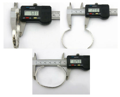 Navajo Bracelet .925 Silver Hand Stamped Arrow Head Artist Montoya C.80's #65