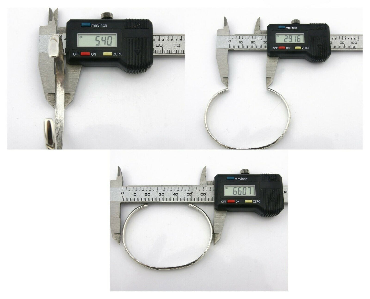 Navajo Bracelet .925 Silver Hand Stamped Arrow Head Artist I Montoya C.80's