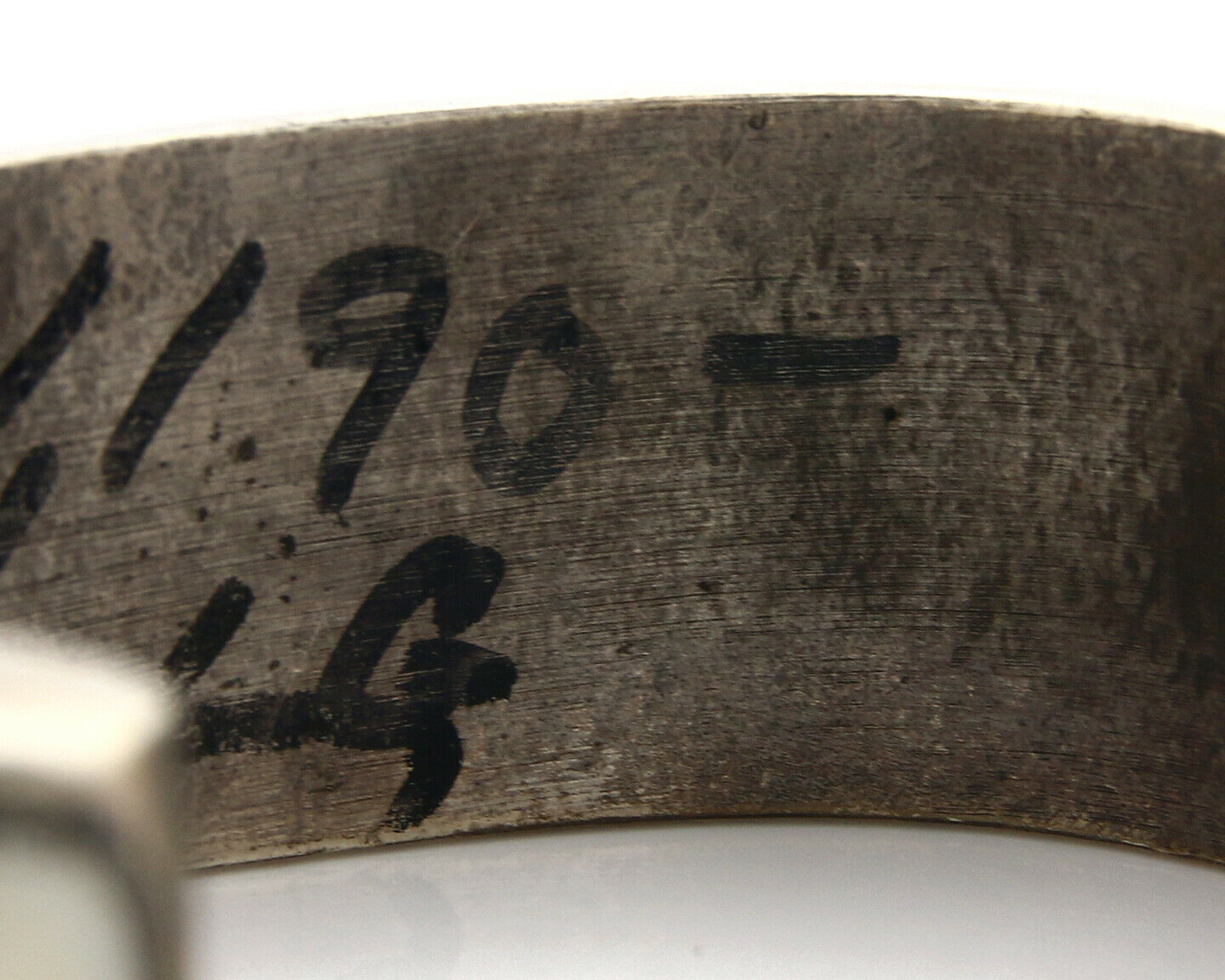 Navajo Bracelet .925 Silver Lone MTN Turquoise & MOP Cuff C.80's