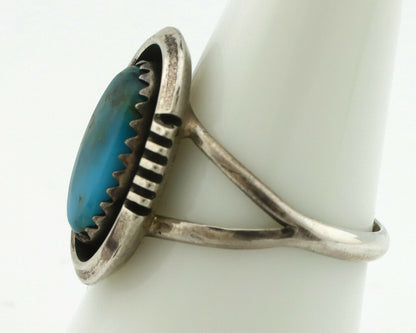 Navajo Ring .925 Silver Arizona Turquoise Native American Artist Handmade C.80's