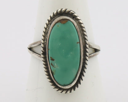 Navajo Handmade Ring 925 Silver Arizona Turquoise Native Artist C.80's