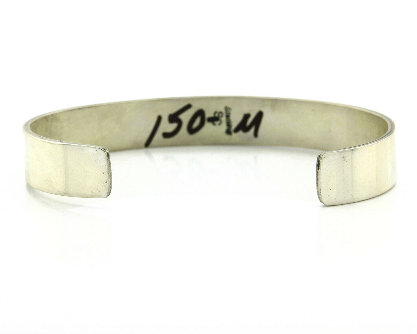 Navajo Bracelet Overlay Design .925 SOLID Sterling Silver Signed Artist SC C.80s