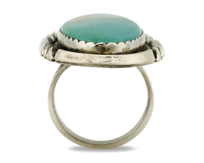 Navajo Ring .925 Silver Arizona Turquoise Artist Native American C.80's