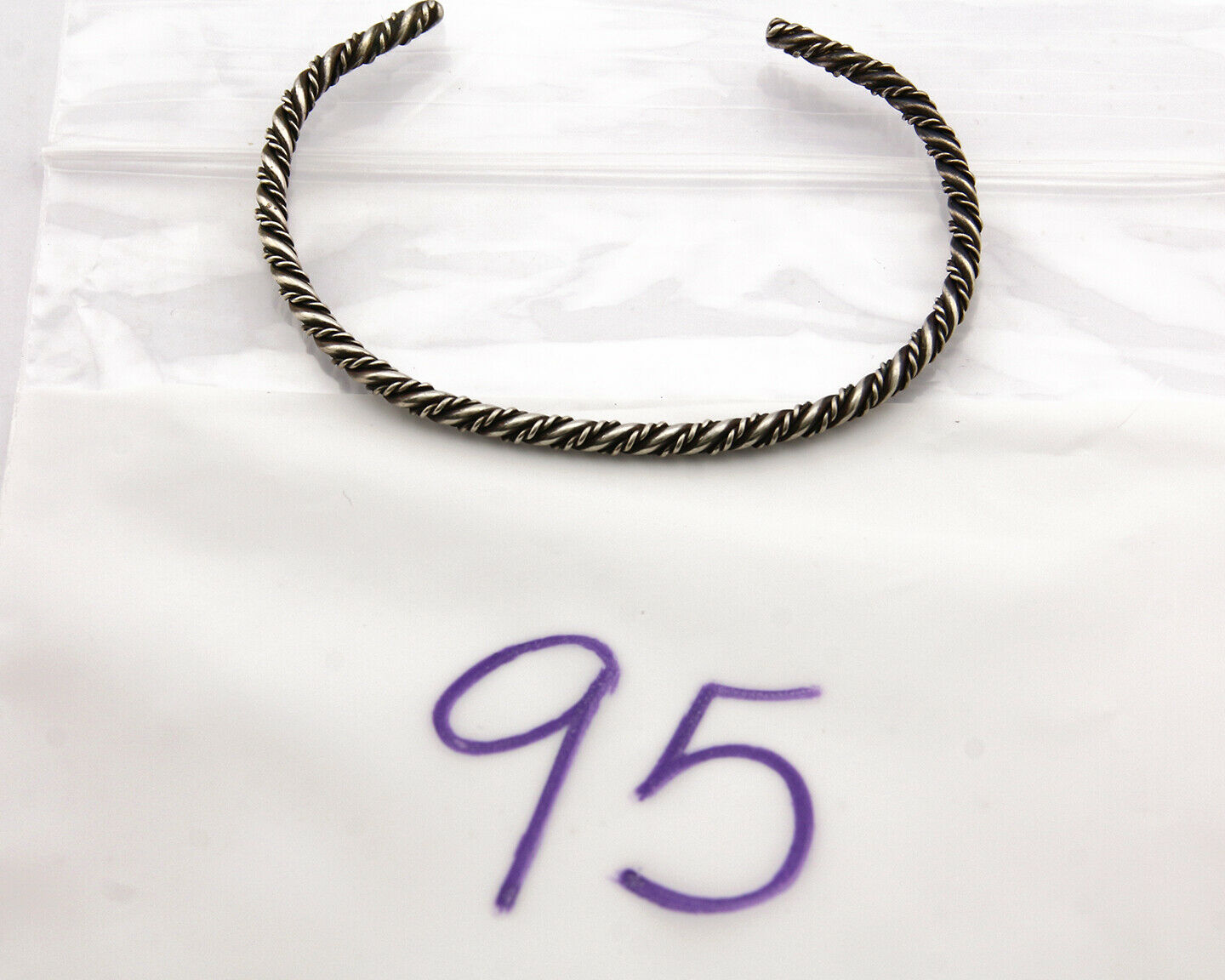 Navajo Bracelet .925 Silver Handmade American Artist Circa 70's