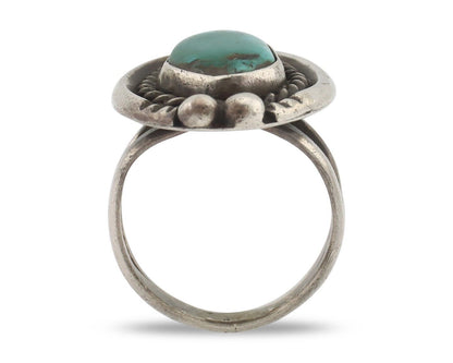 Navajo Handmade Ring 925 Silver Blue Southwest Turquoise Native Artist C.80's