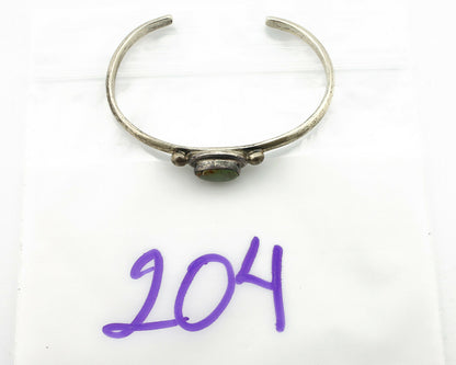 Navajo Bracelet .925 Silver Spiderweb Turquoise Native American Artist C.90's