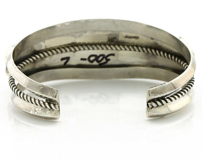 Navajo Bracelet .925 Silver Sleeping Beauty Turquoise Artist Josephine Rojas C90