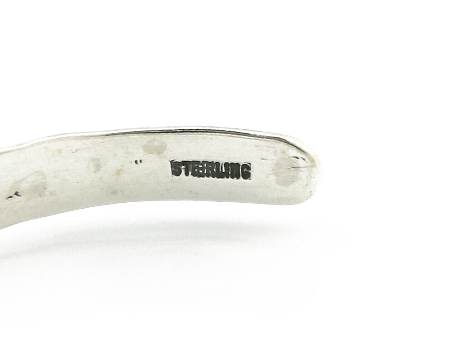 Navajo Bracelet .925 Silver Hand Stamped Arrow Head Artist I Montoya C80s