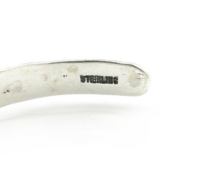 Navajo Bracelet .925 Silver Hand Stamped Arrow Head Artist I Montoya C80s