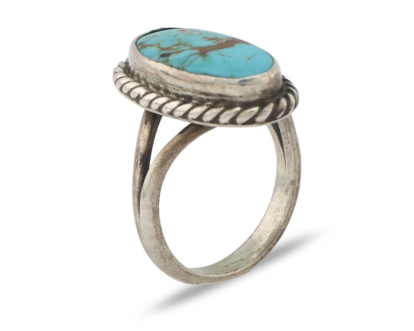 Navajo Handmade Ring 925 Silver Southwest Turquoise Native Artist C.80's