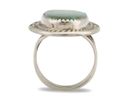 Navajo Ring 925 Silver Blue Turquoise Native Artist Signed Begay C.80s