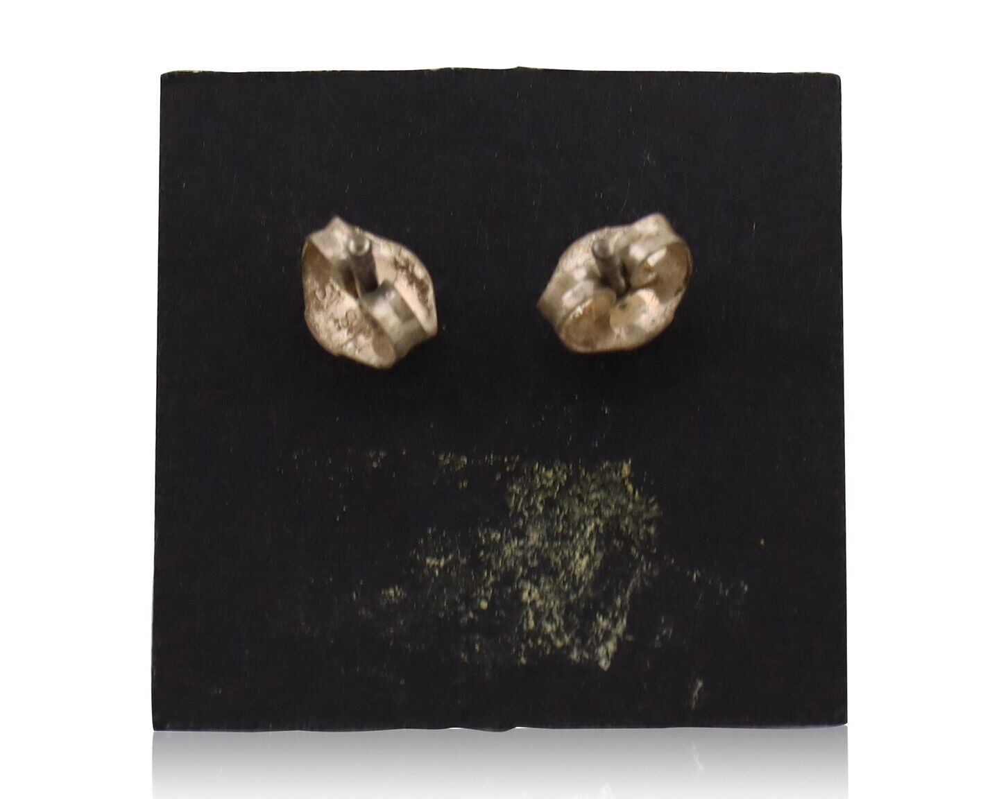 Zuni Earrings 925 Silver Sleeping Beauty Turquoise Native American Artist C.80's