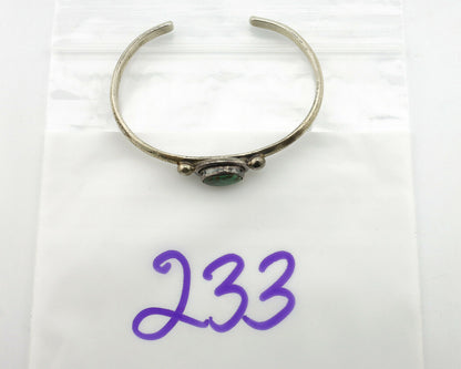 Navajo Bracelet .925 Silver Royston Turquoise Native American Artist C.90's