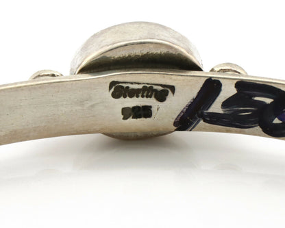 Navajo Bracelet .925 Silver Sleeping Beauty Turquoise Native American C.80's