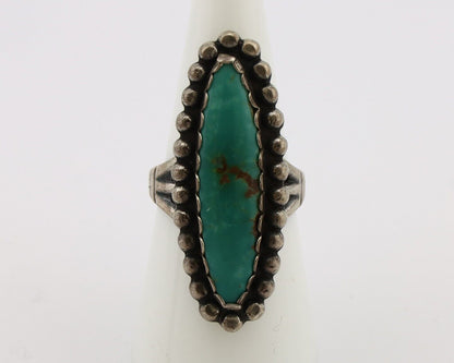 Navajo Handmade Ring 925 Silver Turquoise Native American Artist C.80's
