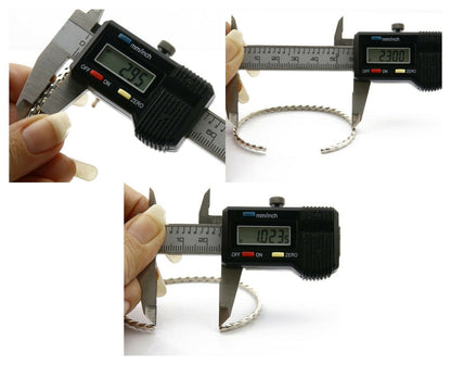 Navajo Bracelet .925 Silver Native American Artist Handmade 3.0 mm wide C.1980's