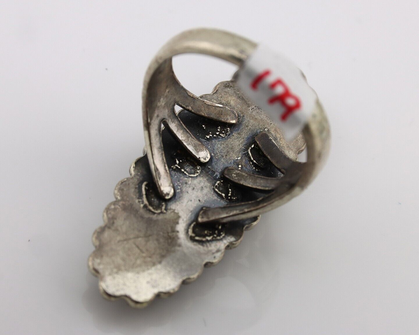 Navajo Handmade Ring 925 Silver Turquoise Native American Artist C.80's