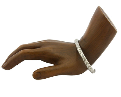 Navajo Bracelet .925 Silver Hand Stamped Arrow Head Artist Montoya C.80's