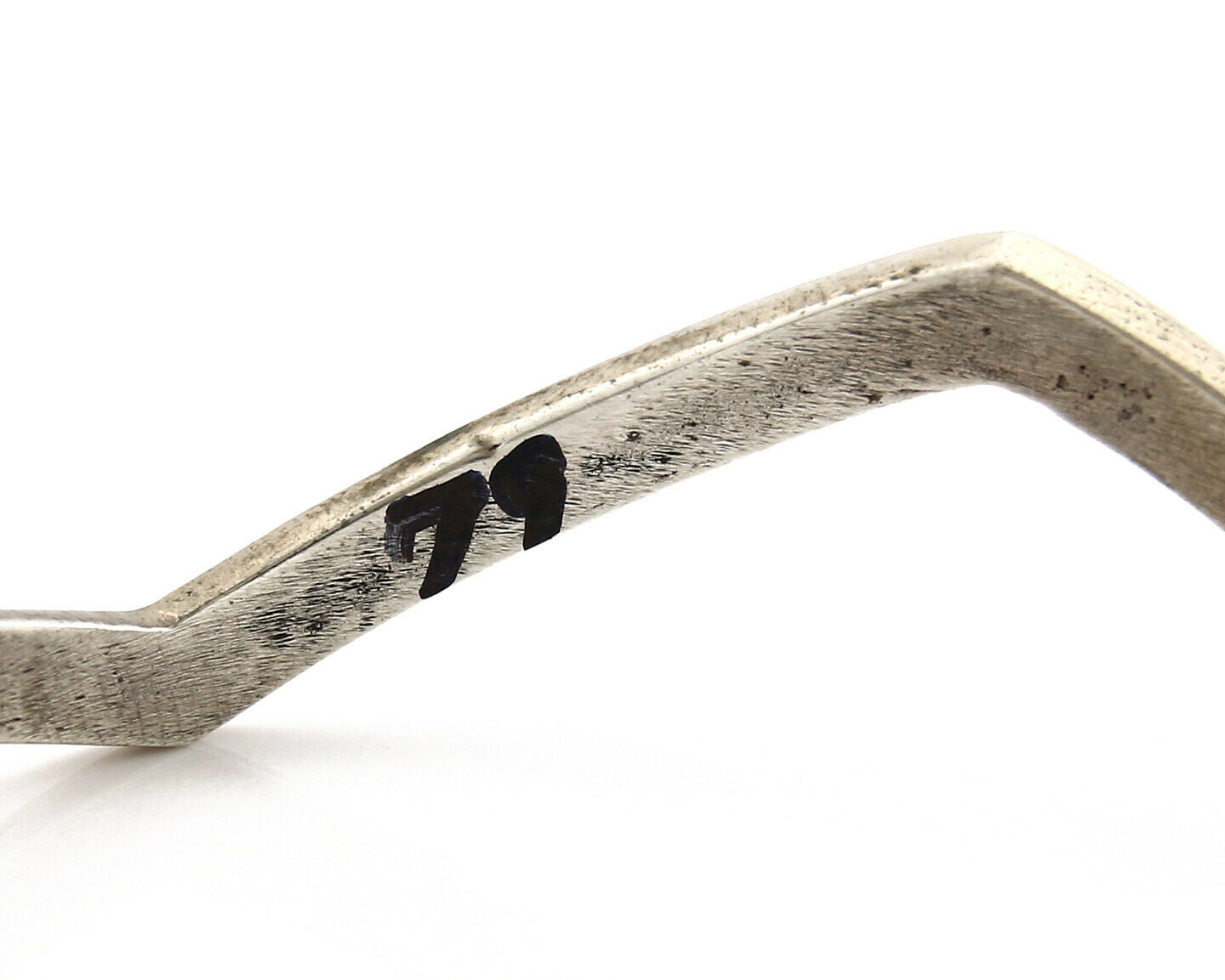 Navajo Bracelet .925 Silver Handmade Sand Cast Native American Artist Circa 70's