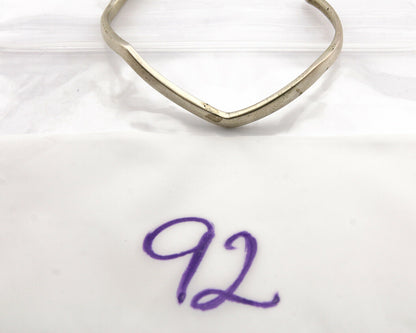 Navajo Bracelet .925 Silver Handmade Sand Cast Native American Artist Circa 70's