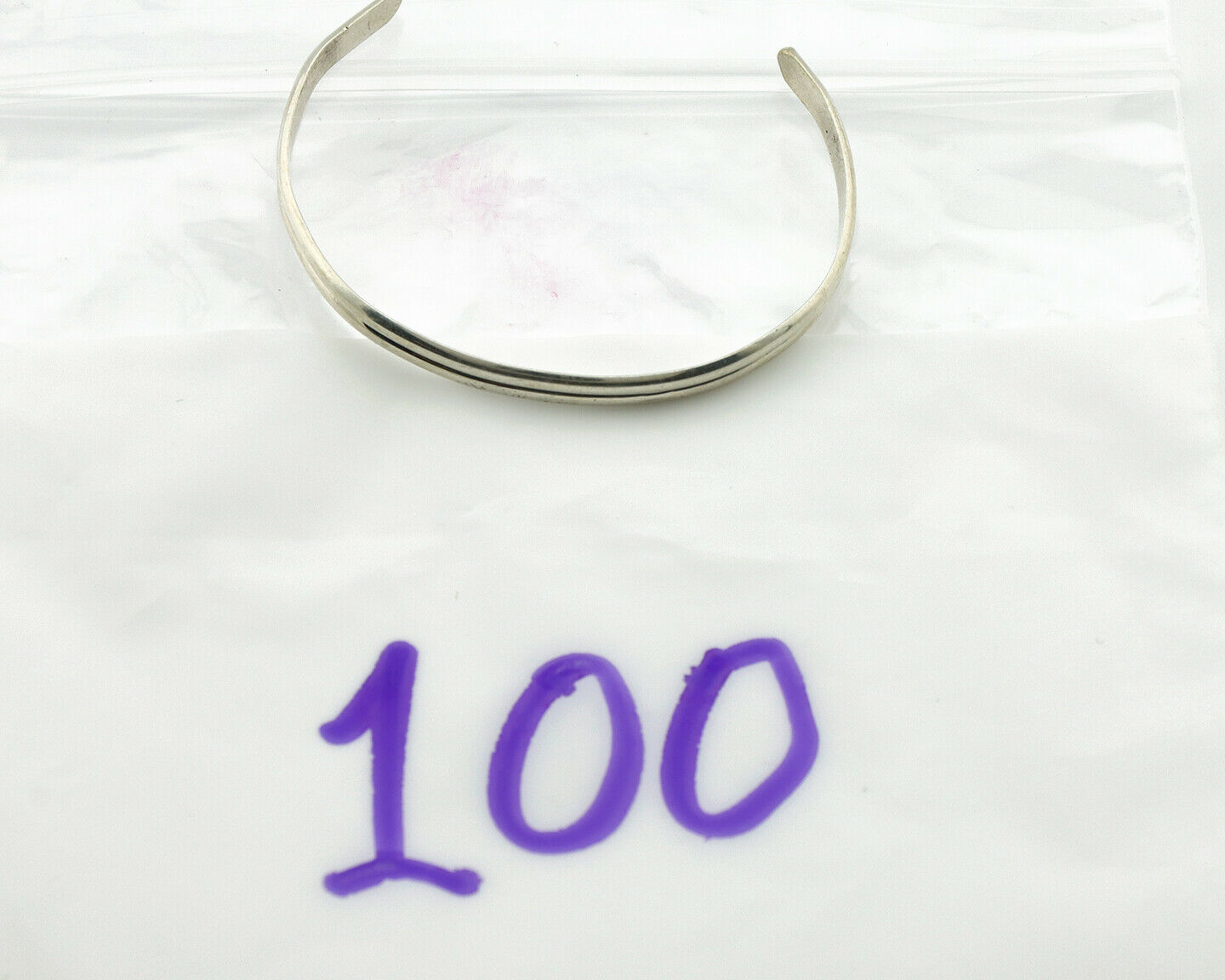 Navajo Toddler Child's Bracelet .925 Solid Silver Native American Artist C.80's