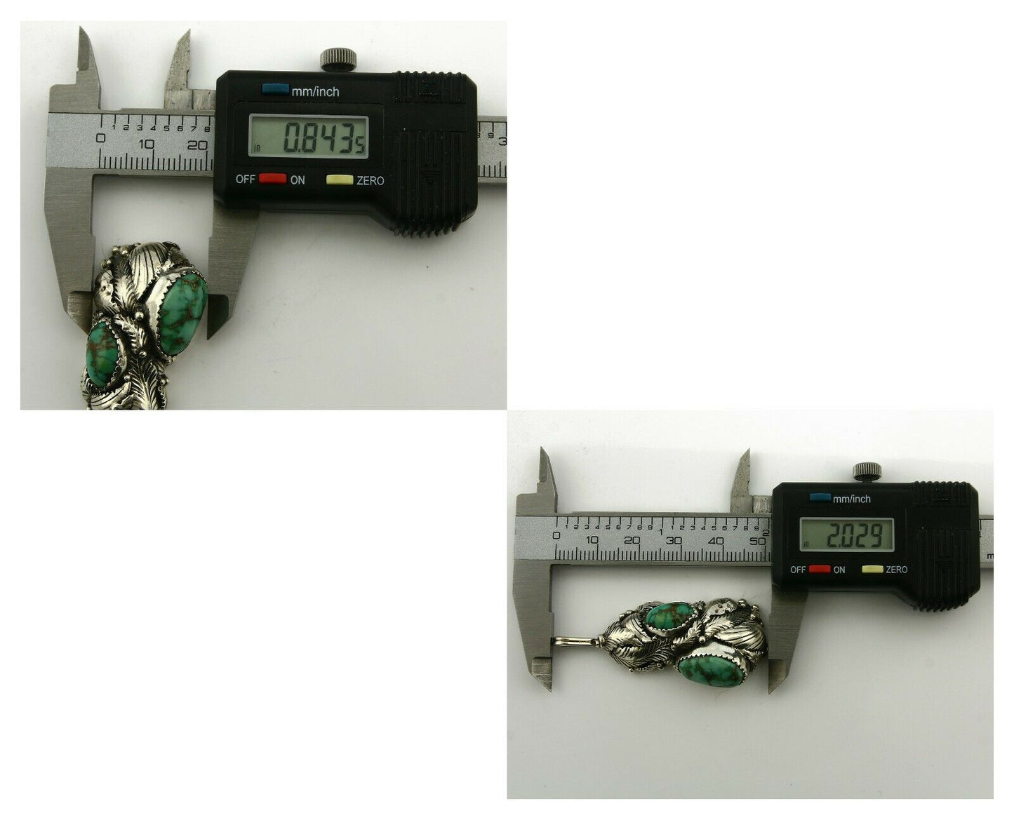 Navajo Pendant .925 Silver Royston Turquoise Signed Tom Willeto C.80's