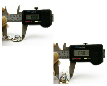 Women's Zuni Necklace .925 Silver Inlaid Gemstones Signed Cathy A.B.