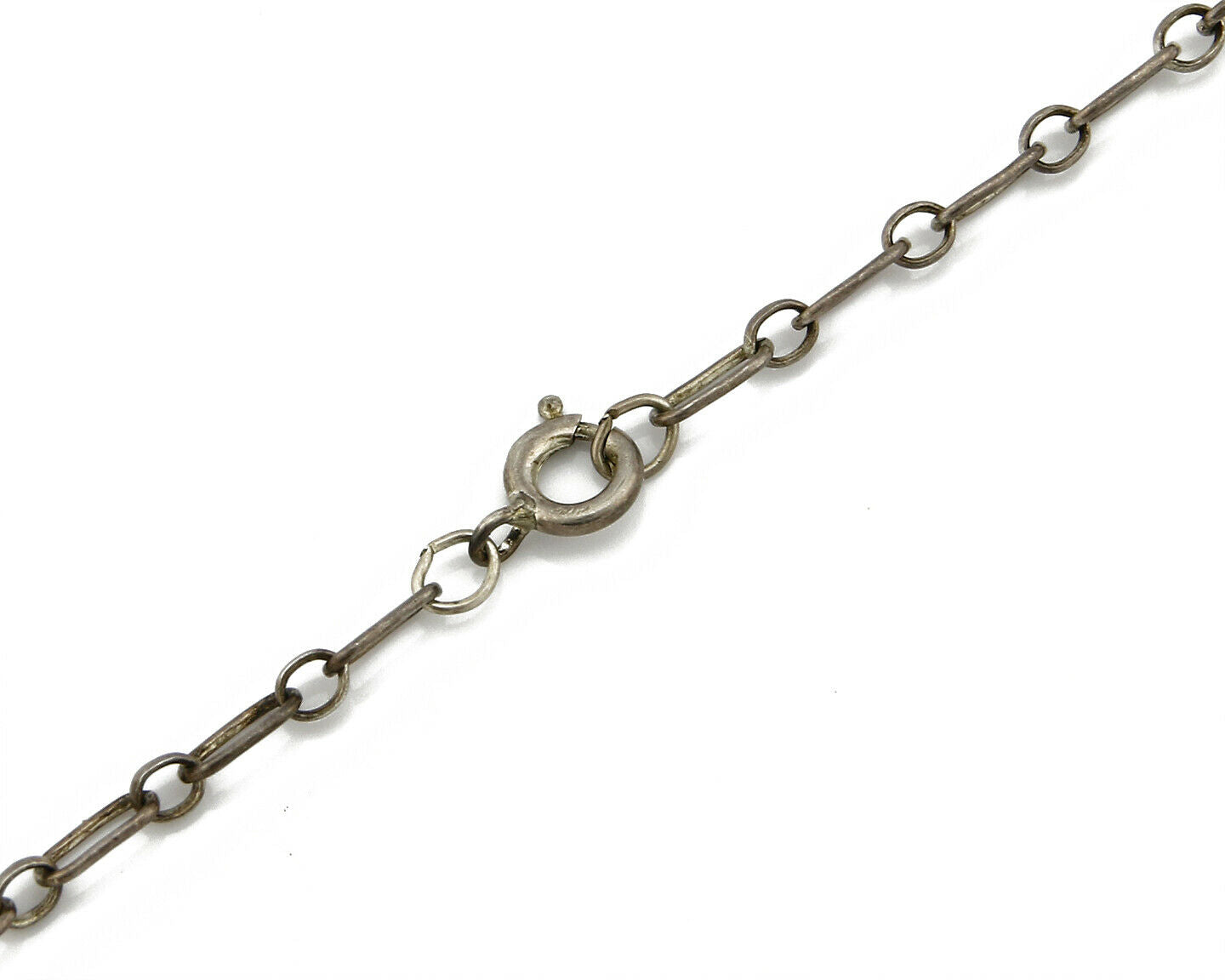 C. 70-80's Navajo Signed Mary Chavez .925 Silver Blue Turquoise Necklace