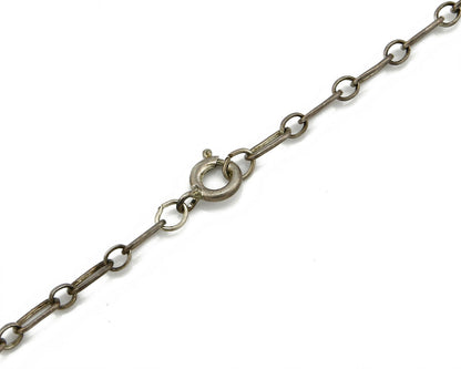 C. 70-80's Navajo Signed Mary Chavez .925 Silver Blue Turquoise Necklace