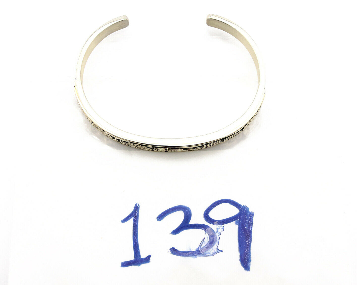 Navajo Bracelet .925 Silver SOLID 14k Yellow Gold Signed MM Rogers & NJ C80-90s