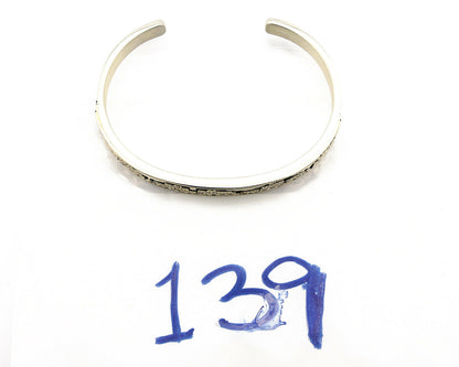 Navajo Bracelet .925 Silver SOLID 14k Yellow Gold Signed MM Rogers & NJ C80-90s