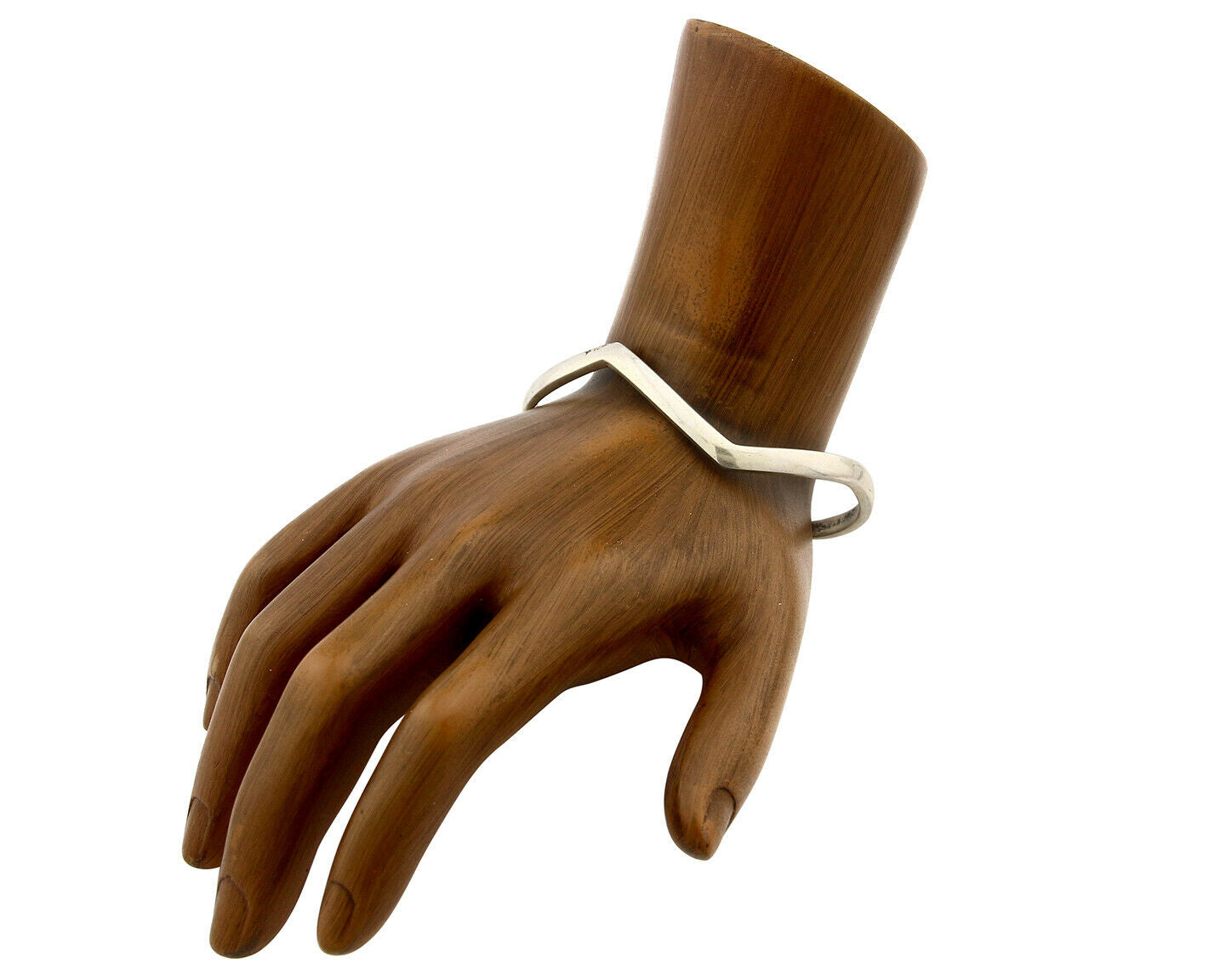 Navajo Bracelet .925 Silver Handmade Sand Cast Native American Artist Circa 70's