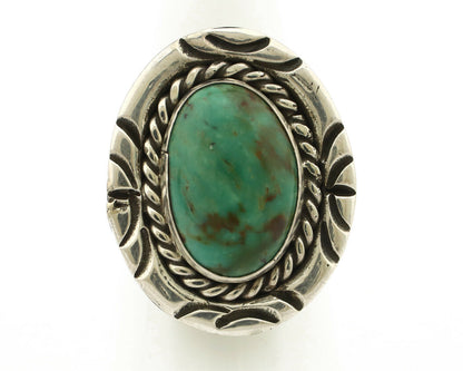 Navajo Ring .925 Silver Royston Turquoise Artist Signed NS C.80's