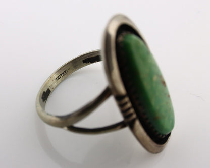 Navajo Handmade Ring .925 Silver Turquoise Native American Artist C.80's